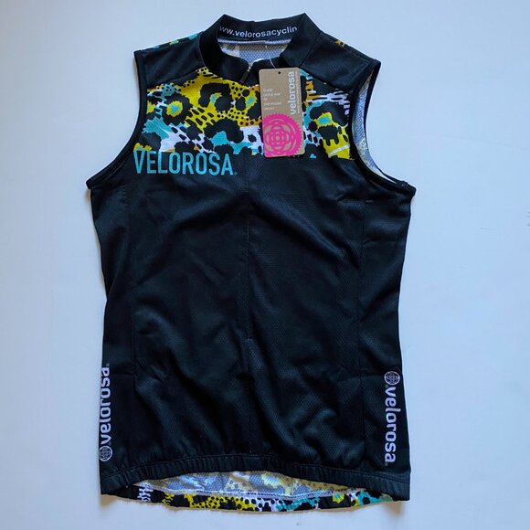 BN Velarosa Cheetahlicious Bike Sleeveless Jersey Small - Picture 2 of 7